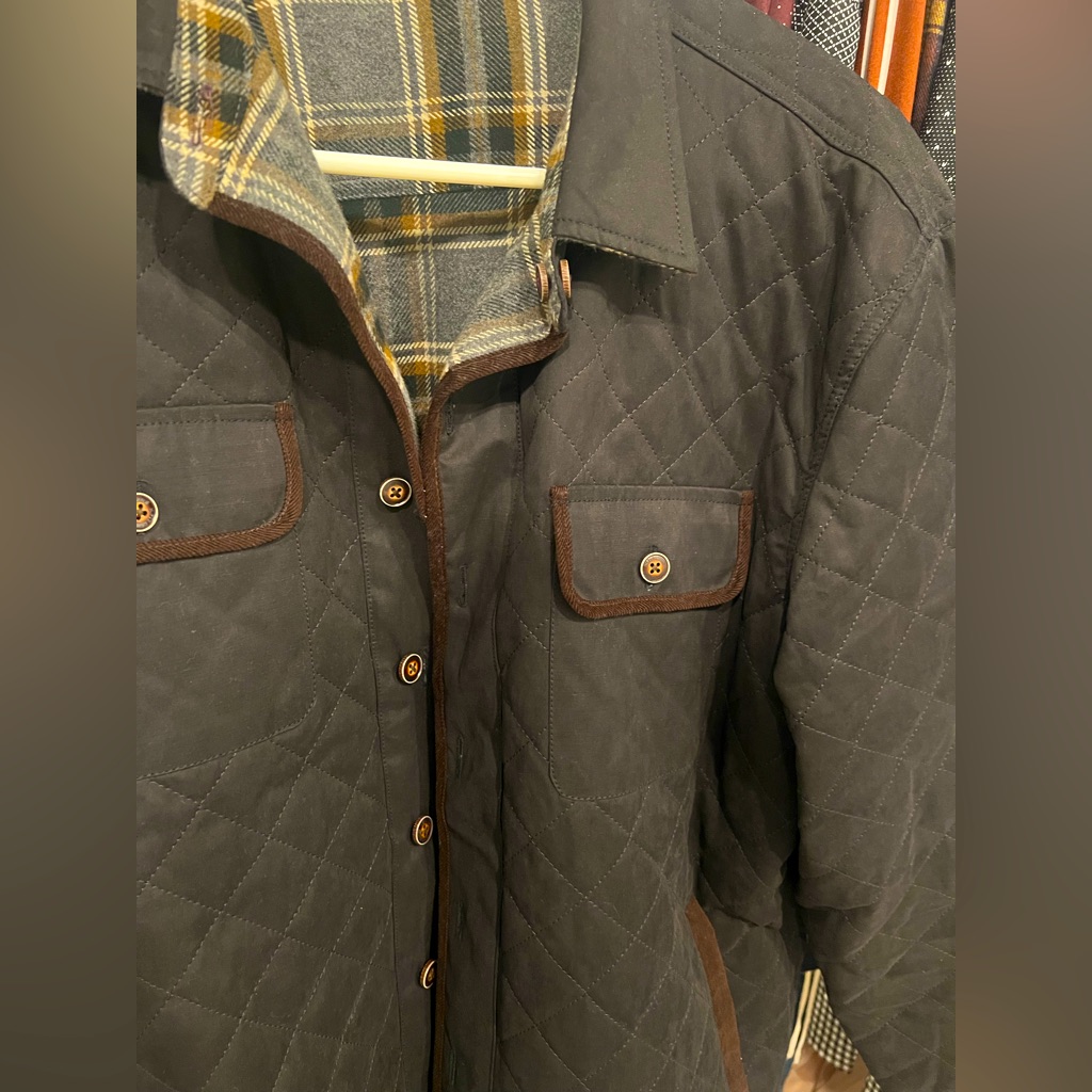 Nifty Genius Quilted Reversible Coat Size L With Tag Intact
